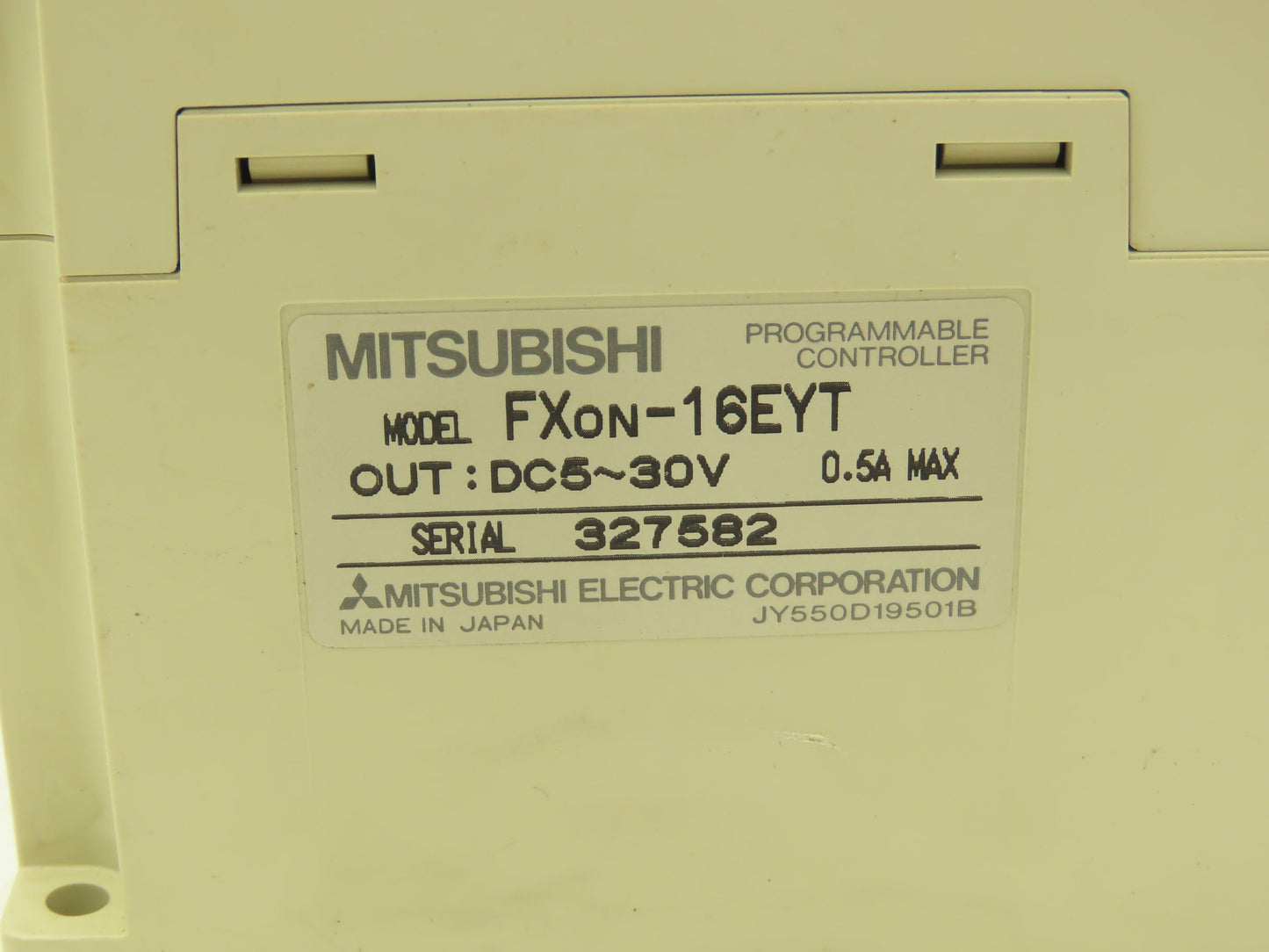 Mitsubishi Electric FX0N-16EYT Melsec PLC Transistor Block Expansion Block