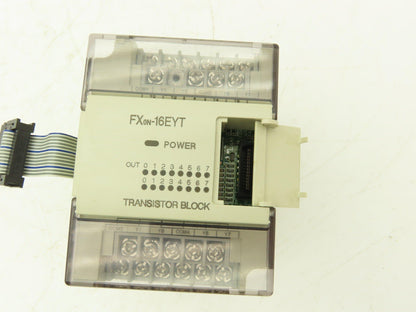 Mitsubishi Electric FX0N-16EYT Melsec PLC Transistor Block Expansion Block