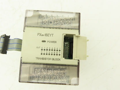 Mitsubishi Electric FX0N-16EYT Melsec PLC Transistor Block Expansion Block