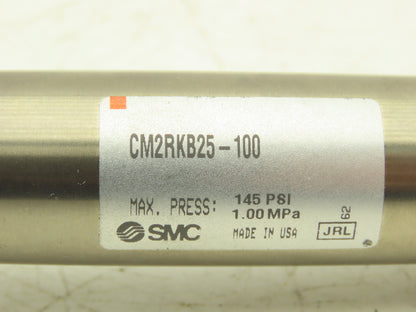 SMC CM2RKB25-100 Pneumatic Air Cylinder 25mm Bore 100mm Stroke Non-Rotating Hex