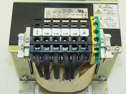 Imai IEB1-A0500S-603 Transformer 500VA 1Ph HV 200/208/220 LV 100/110/115/120