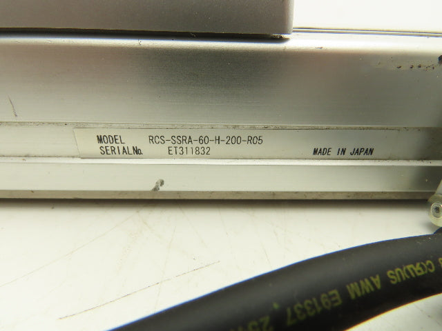 IAI RCS-SSRA-60-H-200-R05 Motorized Linear Screw Robo Cylinder 200mm Stroke