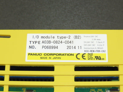 Fanuc A03B-0824-C041 I/O Module Type-2 (B2)