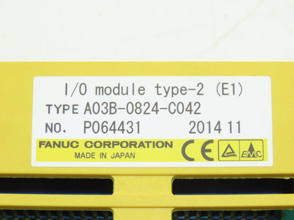 Fanuc A03B-0824-C042 I/O Module Type-2 (E1)