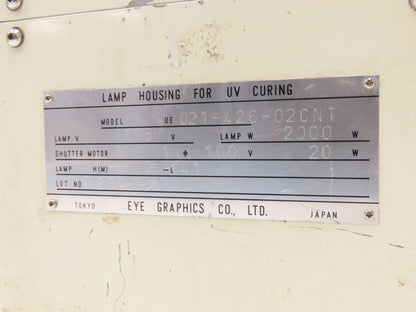 Eye Graphics UE021-426-02CNT Lamp Housing for UV Curing
