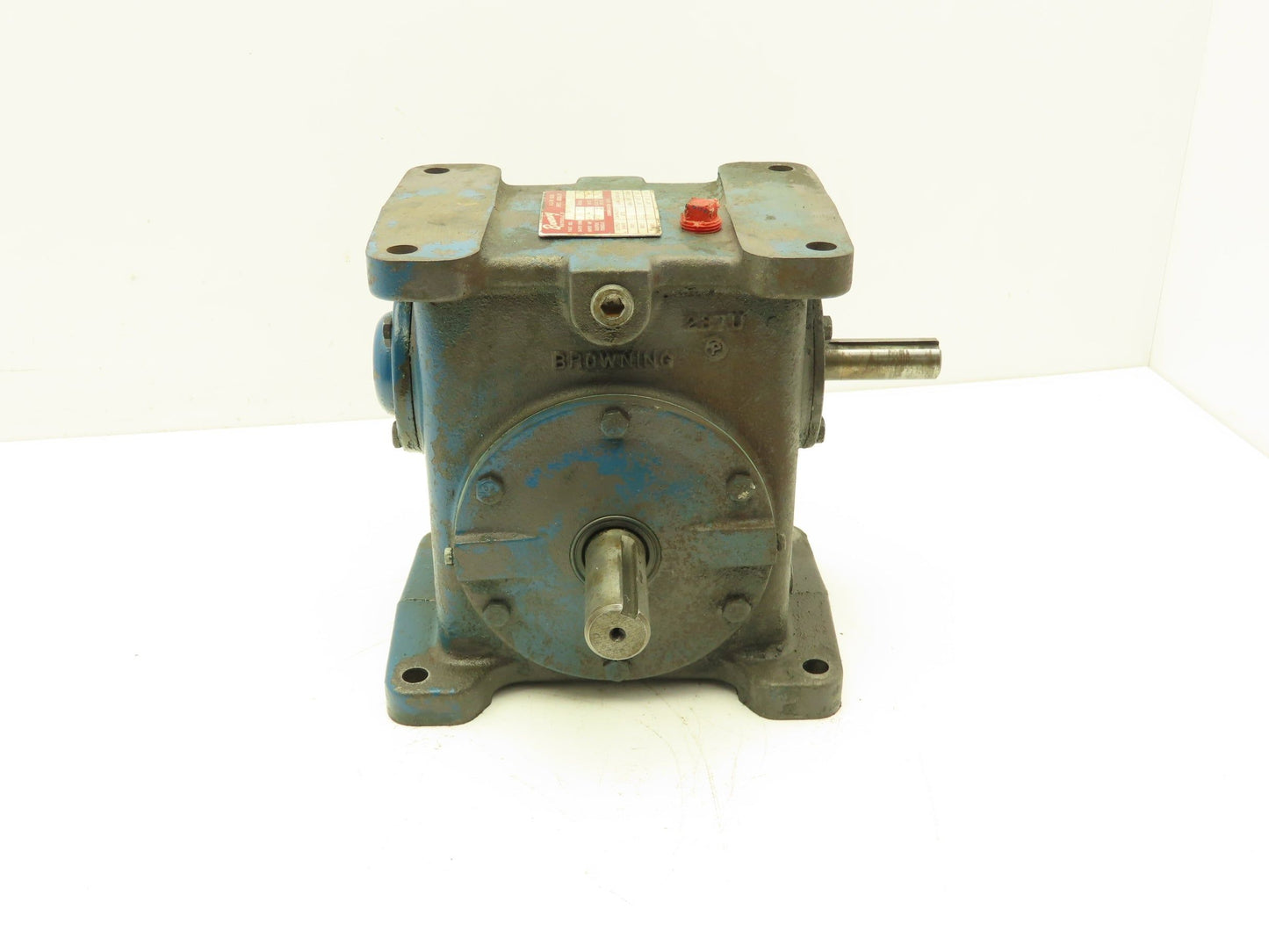 Browning 237U1-LR10 Worm Gearbox 10:1 Reducer 2Hp 175 RPM Dual Shaft Output