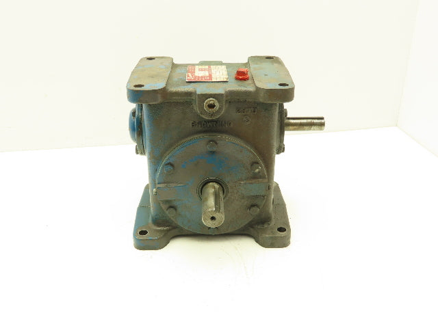 Browning 237U1-LR10 Worm Gearbox 10:1 Reducer 2Hp 175 RPM Dual Shaft Output