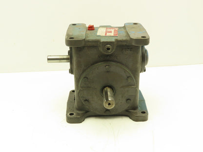 Browning 237U1-LR10 Worm Gearbox 10:1 Reducer 2Hp 175 RPM Dual Shaft Output