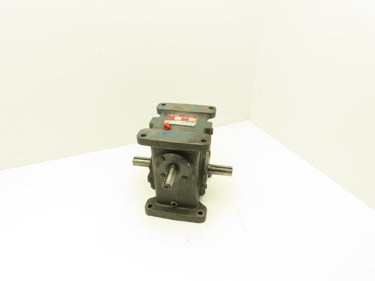 Browning 237U1-LR10 Worm Gearbox 10:1 Reducer 2Hp 175 RPM Dual Shaft Output