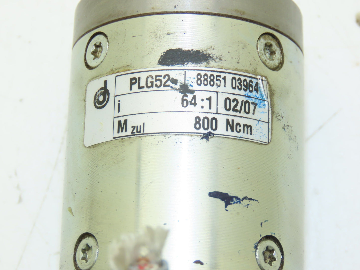 Dunkermotoren PLG52 Gear Motor 64:1 Reducer 51 RPM 24V 12mm Shaft