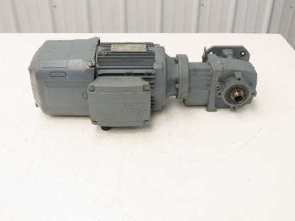 Sew Eurodrive WHF37 DRN90S4/BE2 Brake Gearmotor 1.1Kw 220/380V 1762/112rpm 15.67