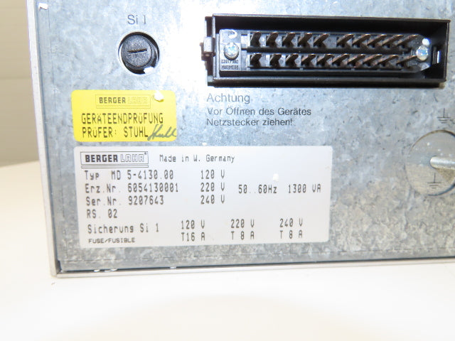 Berger Lahr MD 5-4 Stepper Motor Controller for up to 4 Motors