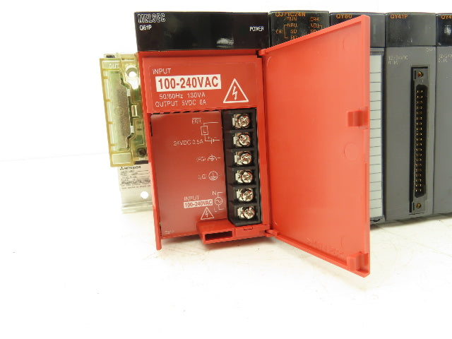 Mitsubishi Electric Q38B Melsec PLC Backplane Rack Power Supply Module 8 Slot