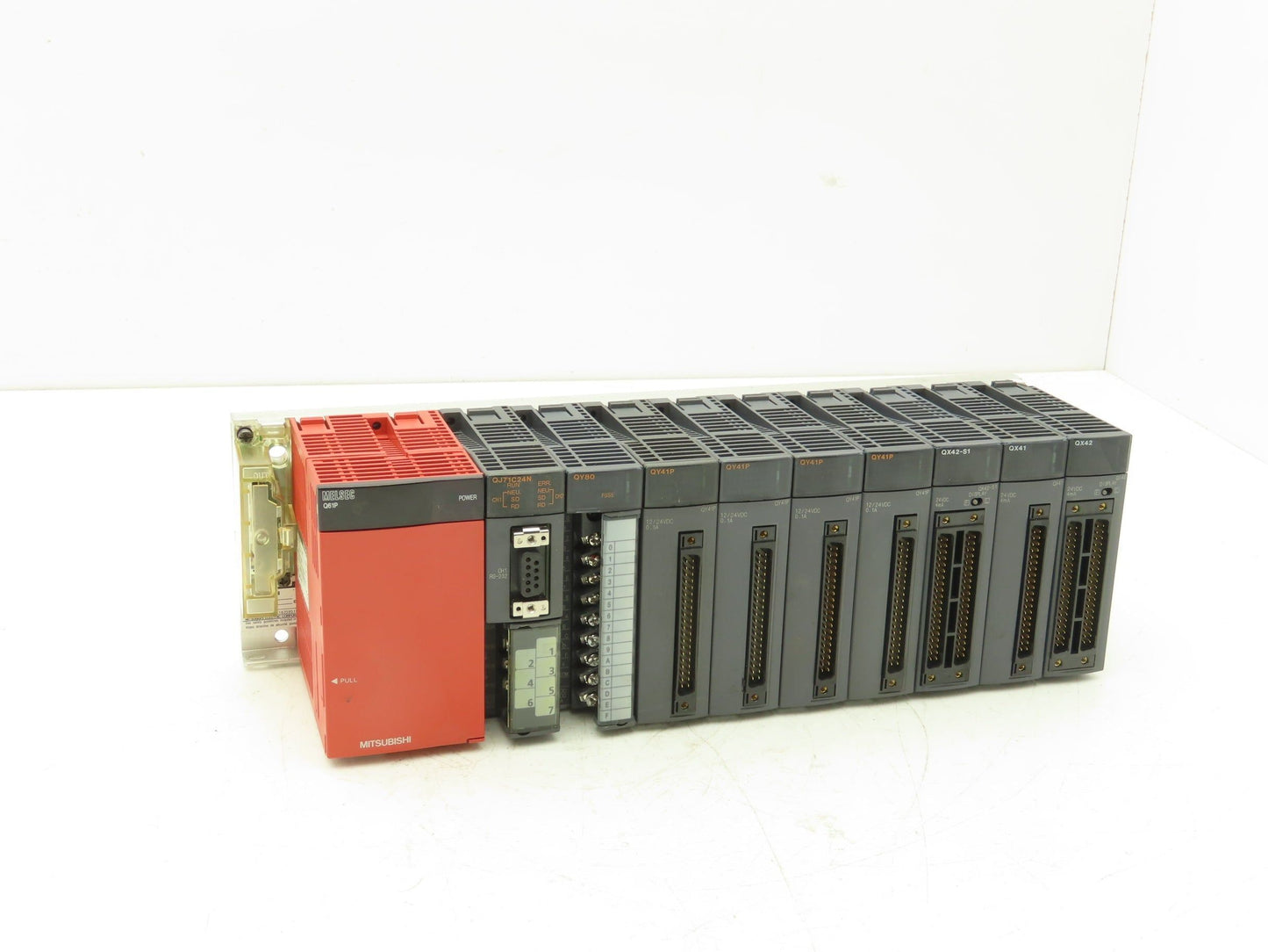 Mitsubishi Electric Q38B Melsec PLC Backplane Rack Power Supply Module 8 Slot