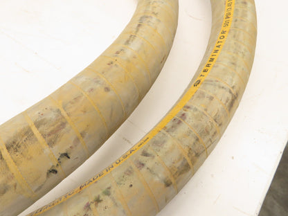 Gates Terminator 2"x 21' Fire Resistant Yellow Rubber Hose 501psi MSHA 2G-IC