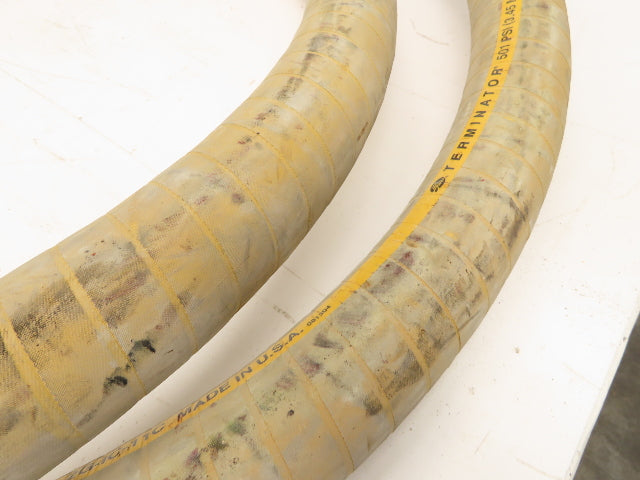 Gates Terminator 2"x 21' Fire Resistant Yellow Rubber Hose 501psi MSHA 2G-IC
