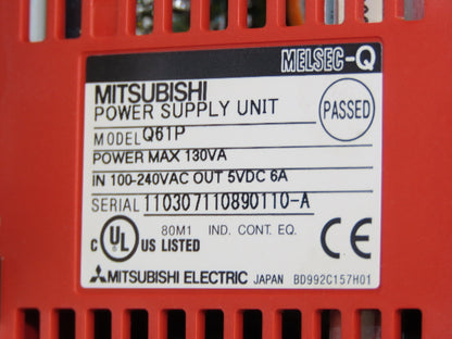 Mitsubishi Electric Melsec PLC Backplane Rack Power Supply Module 5 Slot