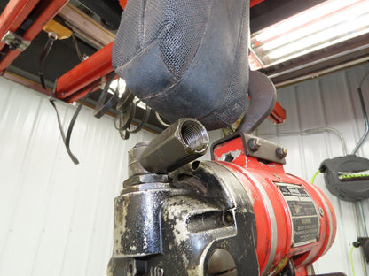 Aro 7700D 1/2 Ton 1000LB Pneumatic Air Chain Hoist 13' Lift 5' Pull Chain