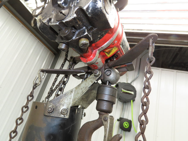 Aro 7700D 1/2 Ton 1000LB Pneumatic Air Chain Hoist 13' Lift 5' Pull Chain