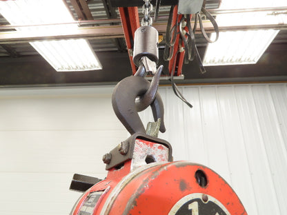 Aro 7700D 1/2 Ton 1000LB Pneumatic Air Chain Hoist 13' Lift 5' Pull Chain