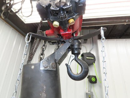 Aro 1/4 Ton 500 LB Pneumatic Air Chain Hoist 10'10" Lift 5' Pull Chain