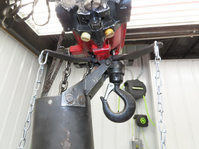 Aro 1/4 Ton 500 LB Pneumatic Air Chain Hoist 10'10" Lift 5' Pull Chain