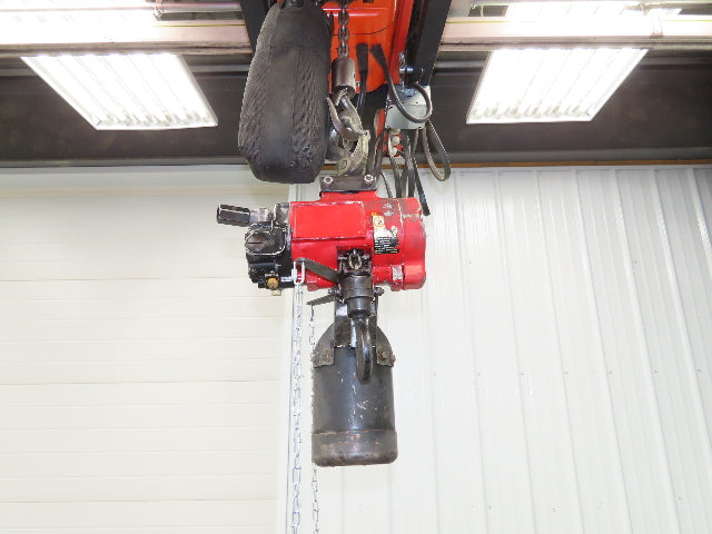 Aro 1/4 Ton 500 LB Pneumatic Air Chain Hoist 10'10" Lift 5' Pull Chain