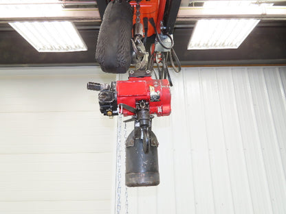 Aro 1/4 Ton 500 LB Pneumatic Air Chain Hoist 10'10" Lift 5' Pull Chain
