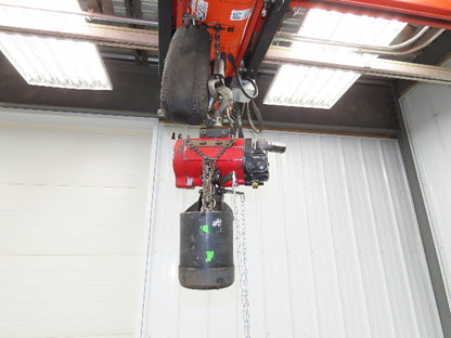 Aro 1/4 Ton 500 LB Pneumatic Air Chain Hoist 10'10" Lift 5' Pull Chain