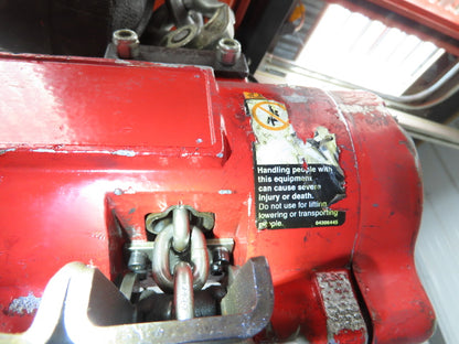 Aro 1/4 Ton 500 LB Pneumatic Air Chain Hoist 10'10" Lift 5' Pull Chain