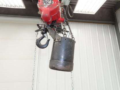 Aro 1/4 Ton 500 LB Pneumatic Air Chain Hoist 10'10" Lift 5' Pull Chain