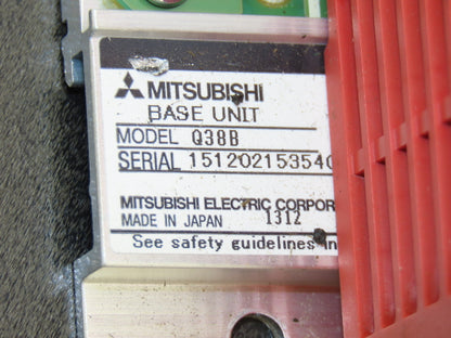 Mitsubishi Electric Q38B Melsec PLC Backplane Rack Power Supply Module 8 Slot