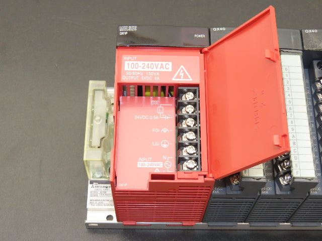 Mitsubishi Electric Q38B Melsec PLC Backplane Rack Power Supply Module 8 Slot