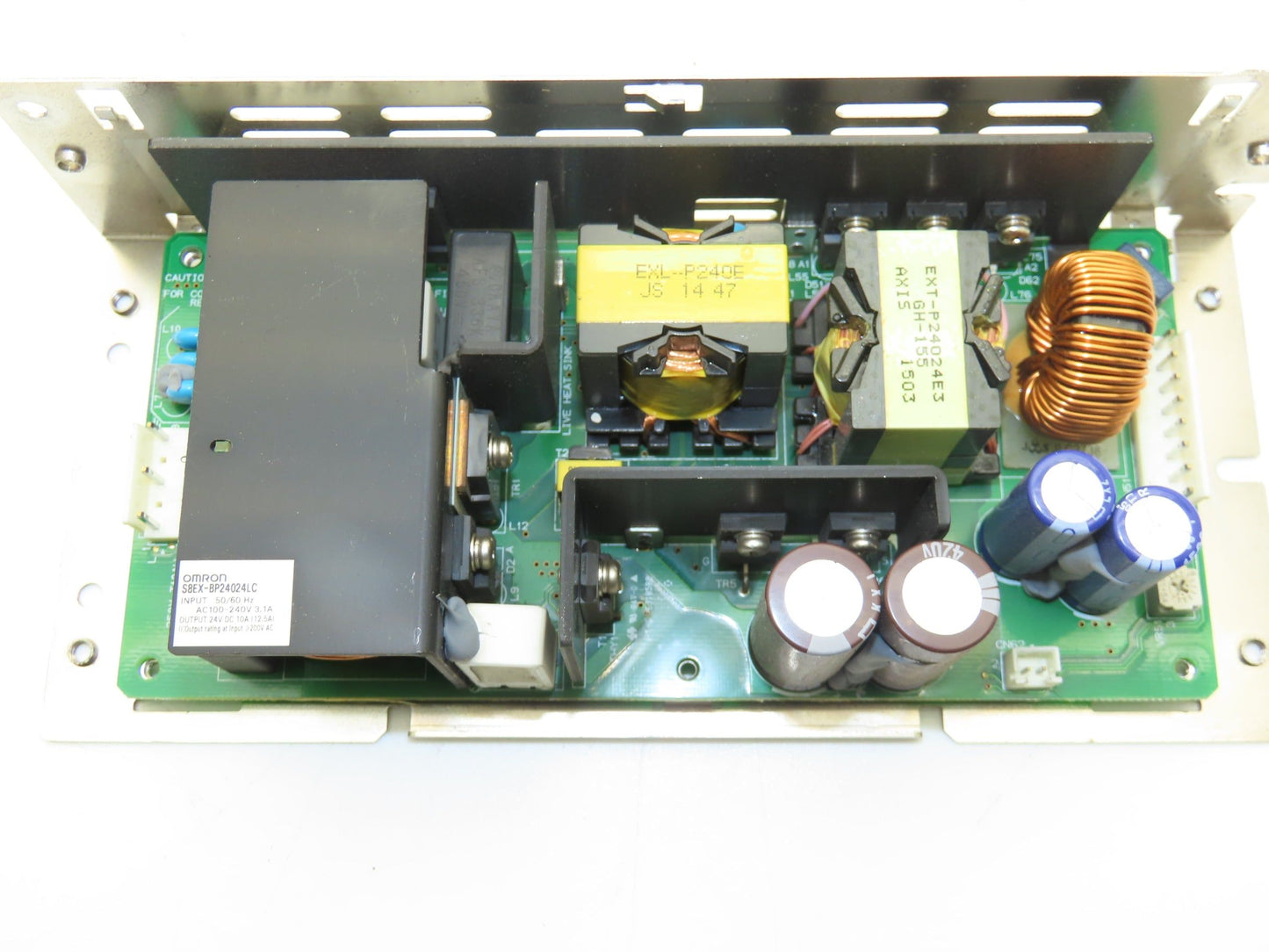 Omron S8EX-BP24024LC Power Supply 24VDC 10A Out 120/240VAC 1Ph 3.1A In