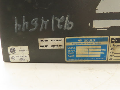 Gould AS-984A-816 PLC Controller I/O Chassis Rack