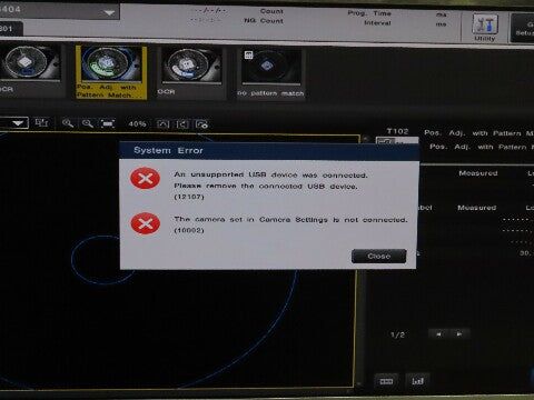 Keyence CV-X422F Vision System 2 Mega Pixel Camera Controller