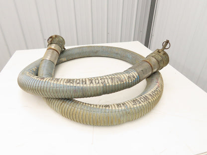 Wilcox 3"ID x 12' Stainless Flexible Chemical Transfer Hose Camlok Ends