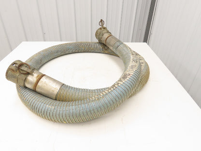 Wilcox 3"ID x 12' Stainless Flexible Chemical Transfer Hose Camlok Ends
