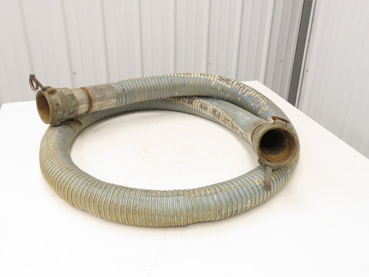 Wilcox 3"ID x 12' Stainless Flexible Chemical Transfer Hose Camlok Ends