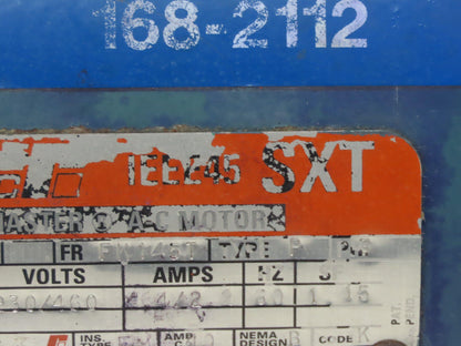 Baldor-Reliance IEEE45 SXT AC Motor 1.5Hp 1725rpm 230/460v 3ph 145T TEFC