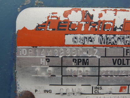 Baldor-Reliance IEEE45 SXT AC Motor 1.5Hp 1725rpm 230/460v 3ph 145T TEFC