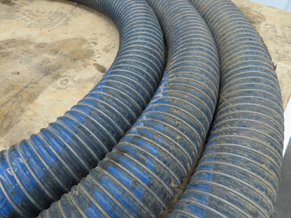 Flexmaster 3"ID x 23' Flexible Blue Chemical Transfer Hose Camlok Ends