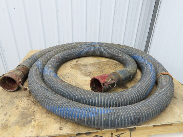 Flexmaster 3"ID x 23' Flexible Blue Chemical Transfer Hose Camlok Ends