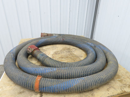 Flexmaster 3"ID x 23' Flexible Blue Chemical Transfer Hose Camlok Ends