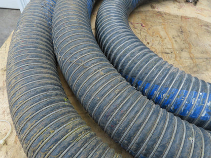 Flexmaster 3"ID x 23' Flexible Blue Chemical Transfer Hose Camlok Ends