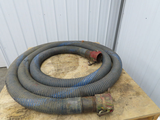 Flexmaster 3"ID x 23' Flexible Blue Chemical Transfer Hose Camlok Ends