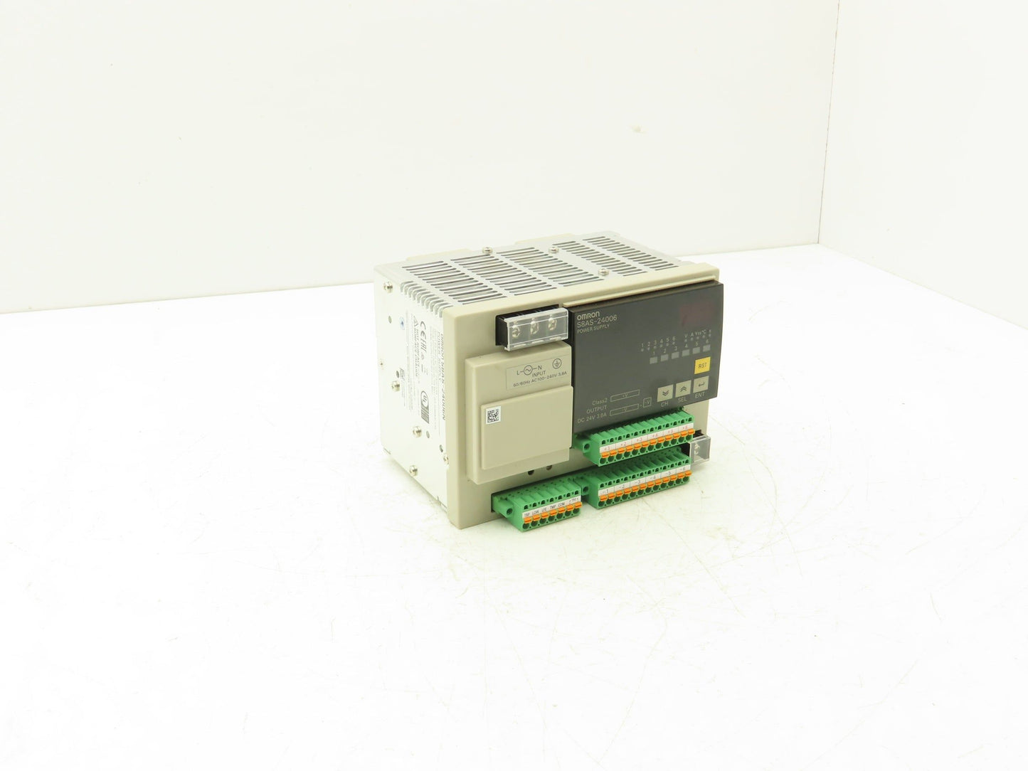 Omron S8AS-24006 Power Supply 6 Channel 24VDC 10A Out 120/240VAC 3.8A 1Ph In