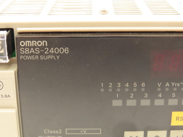 Omron S8AS-24006 Power Supply 6 Channel 24VDC 10A Out 120/240VAC 3.8A 1Ph In