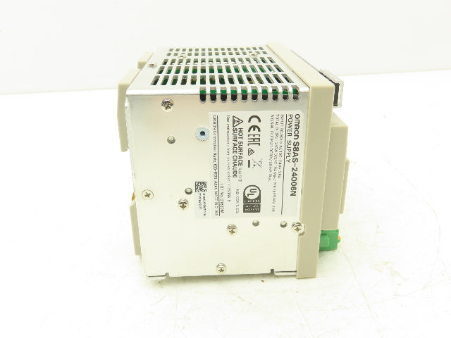 Omron S8AS-24006 Power Supply 6 Channel 24VDC 10A Out 120/240VAC 3.8A 1Ph In