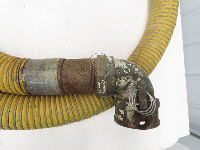 Flexonics Chemflex 3"ID x 12' Flexible Yellow Chemical Transfer Hose Camlok Ends